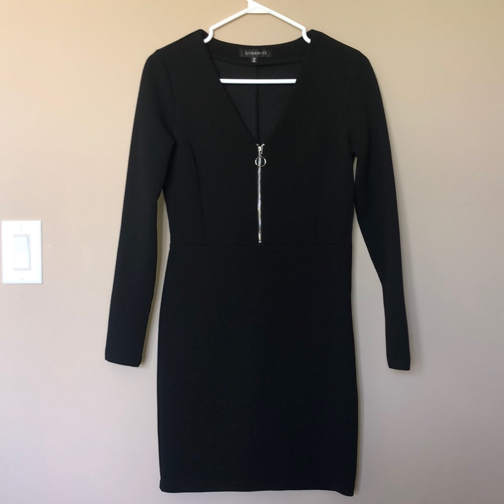 Plain Black Dynamite Dress